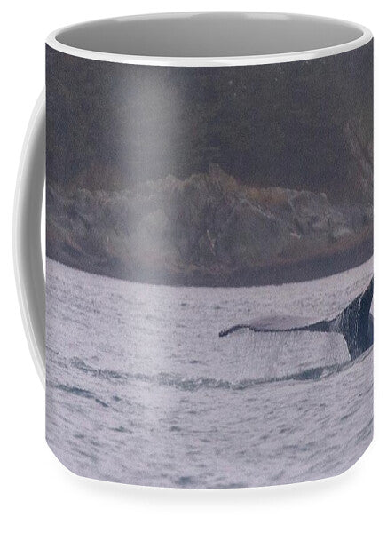 Whale Tail in Misty Waters - Mug