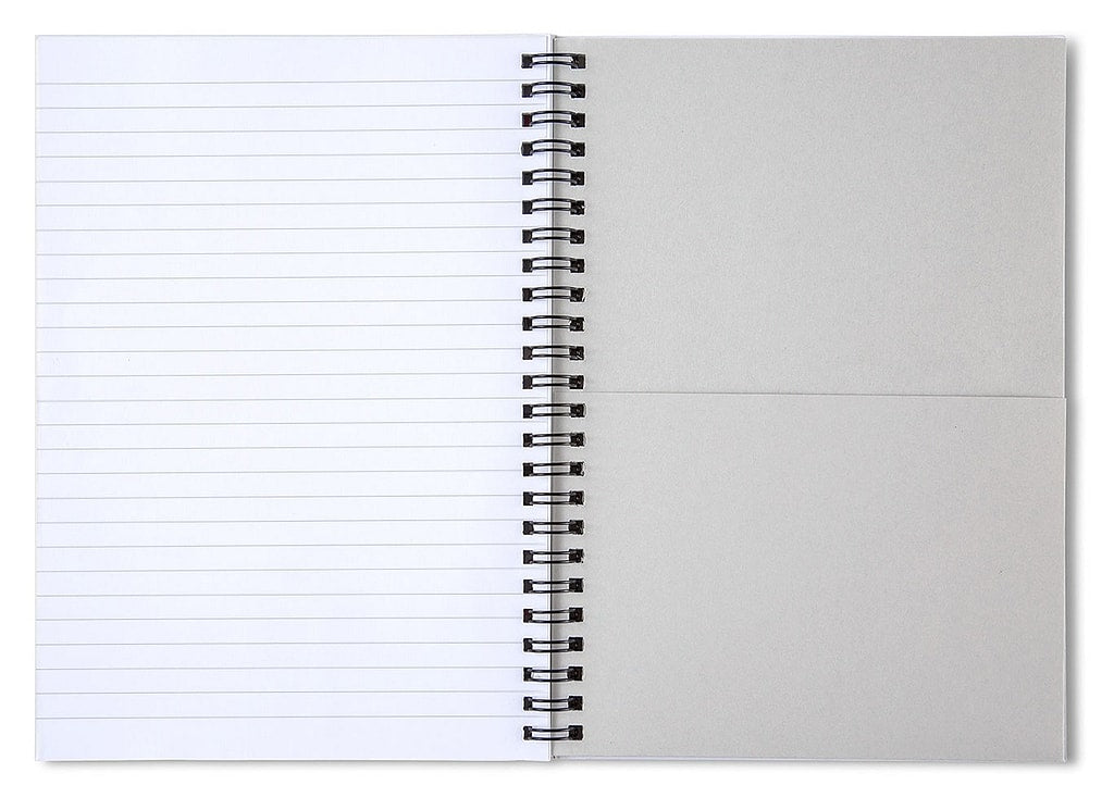 Whale Tail in Misty Waters - Spiral Notebook