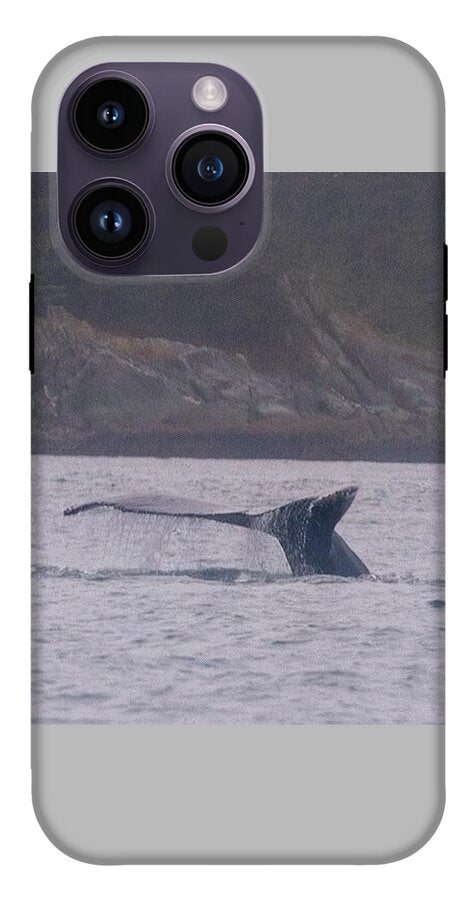 Whale Tail in Misty Waters - Phone Case