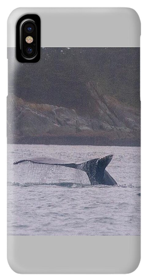 Whale Tail in Misty Waters - Phone Case