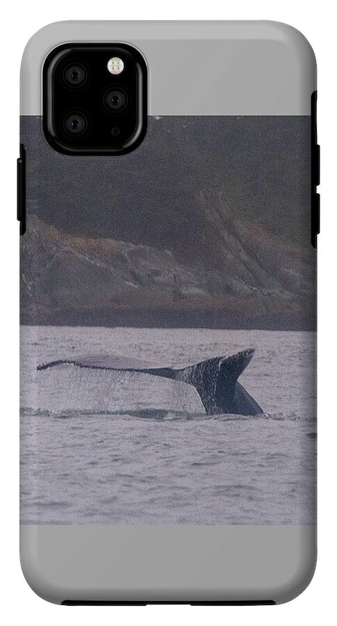 Whale Tail in Misty Waters - Phone Case