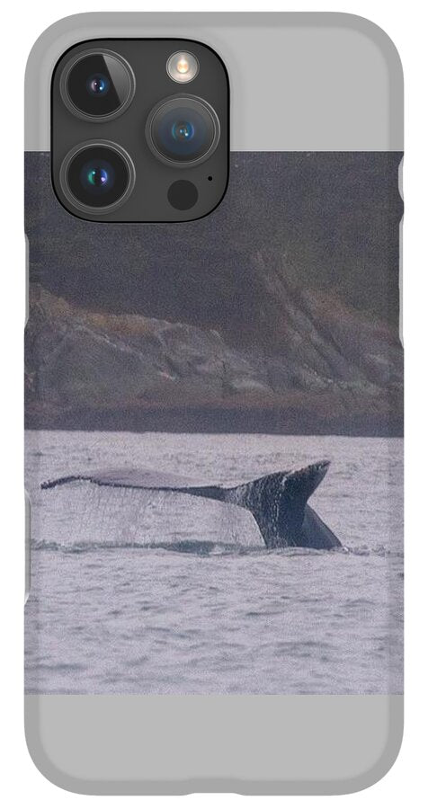 Whale Tail in Misty Waters - Phone Case