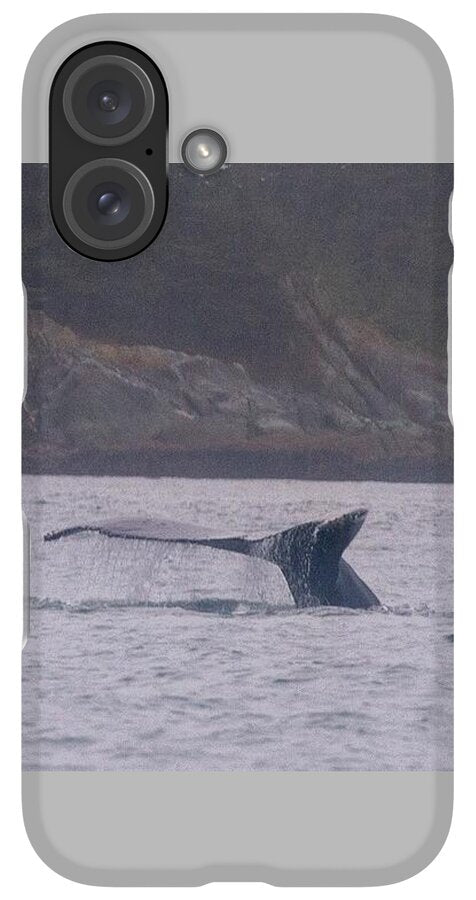 Whale Tail in Misty Waters - Phone Case
