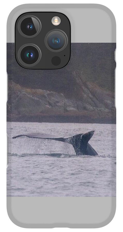 Whale Tail in Misty Waters - Phone Case