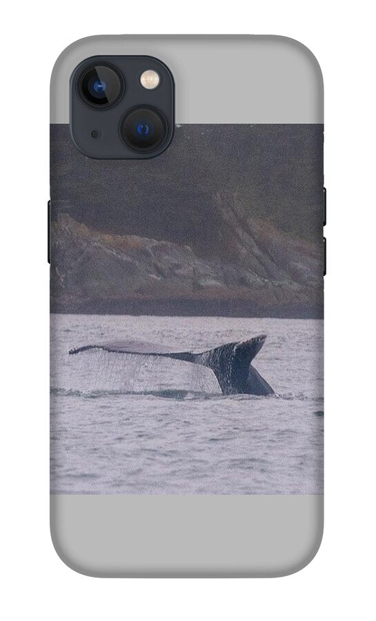 Whale Tail in Misty Waters - Phone Case