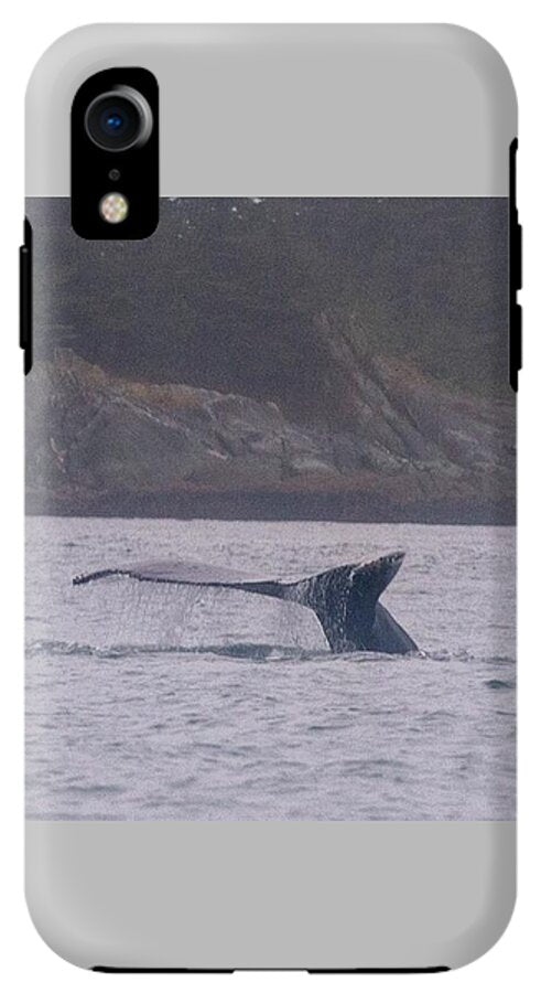 Whale Tail in Misty Waters - Phone Case