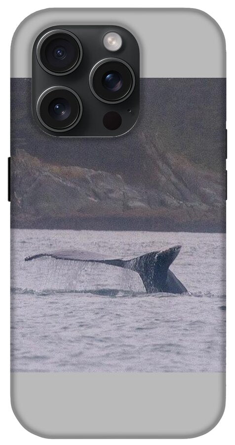 Whale Tail in Misty Waters - Phone Case