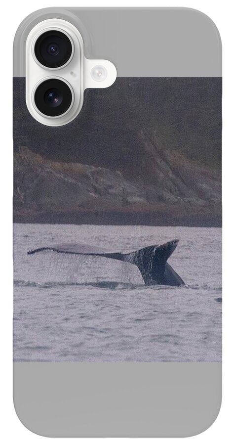 Whale Tail in Misty Waters - Phone Case