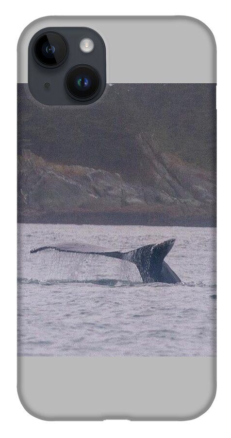 Whale Tail in Misty Waters - Phone Case
