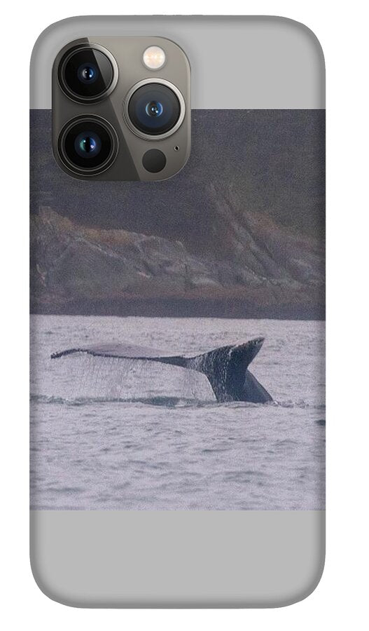 Whale Tail in Misty Waters - Phone Case