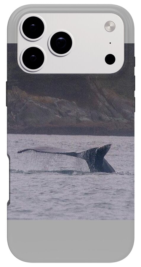 Whale Tail in Misty Waters - Phone Case