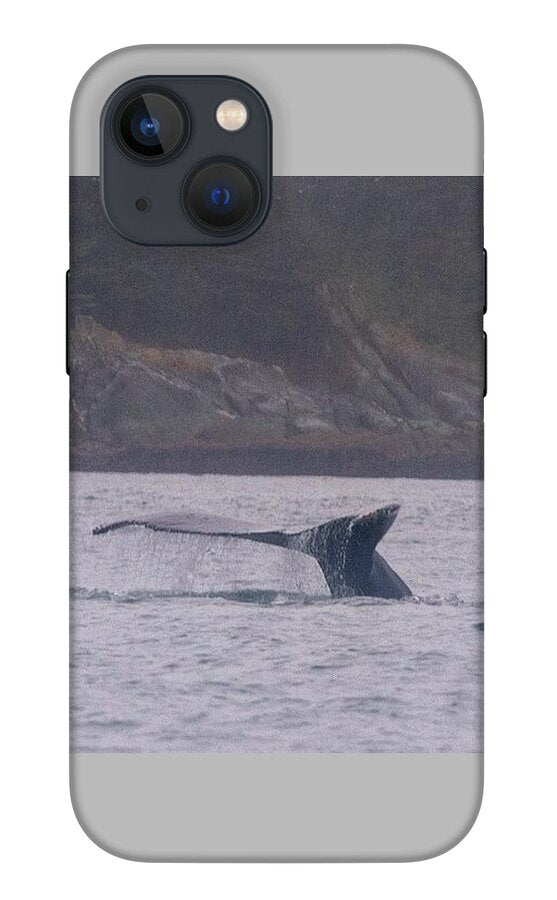 Whale Tail in Misty Waters - Phone Case