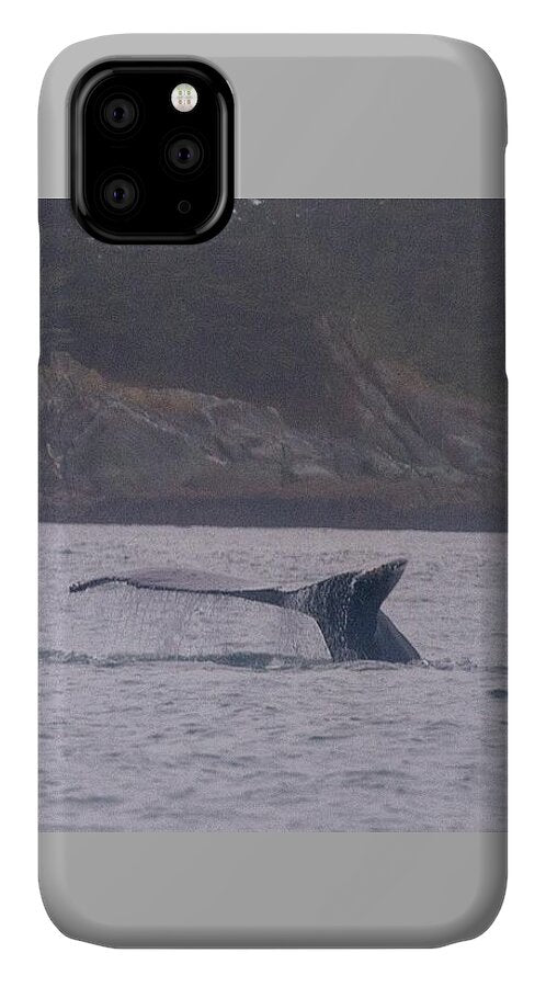 Whale Tail in Misty Waters - Phone Case