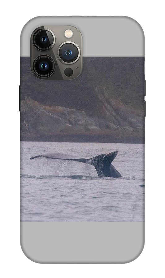 Whale Tail in Misty Waters - Phone Case