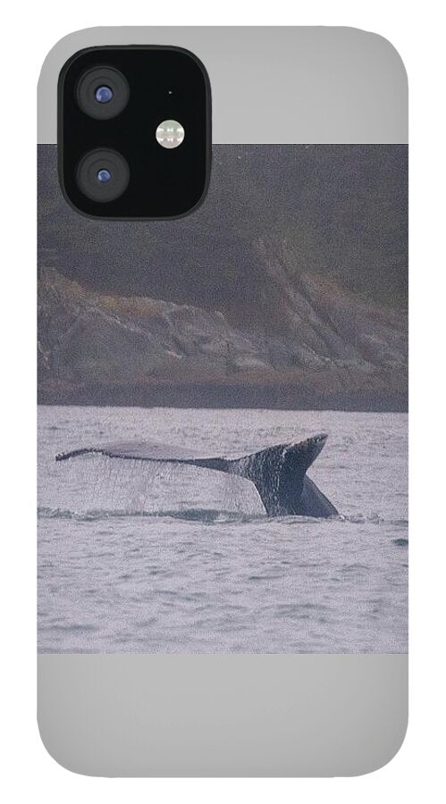 Whale Tail in Misty Waters - Phone Case