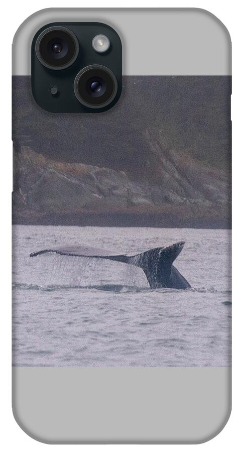 Whale Tail in Misty Waters - Phone Case