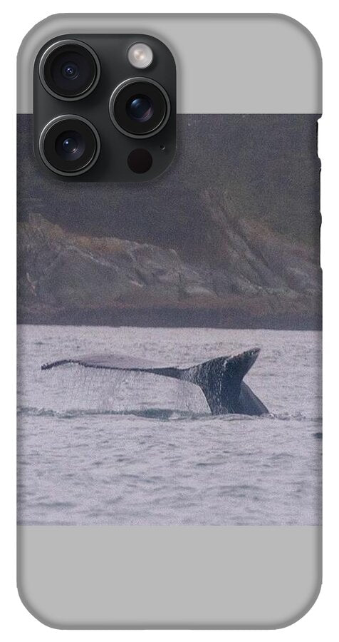 Whale Tail in Misty Waters - Phone Case