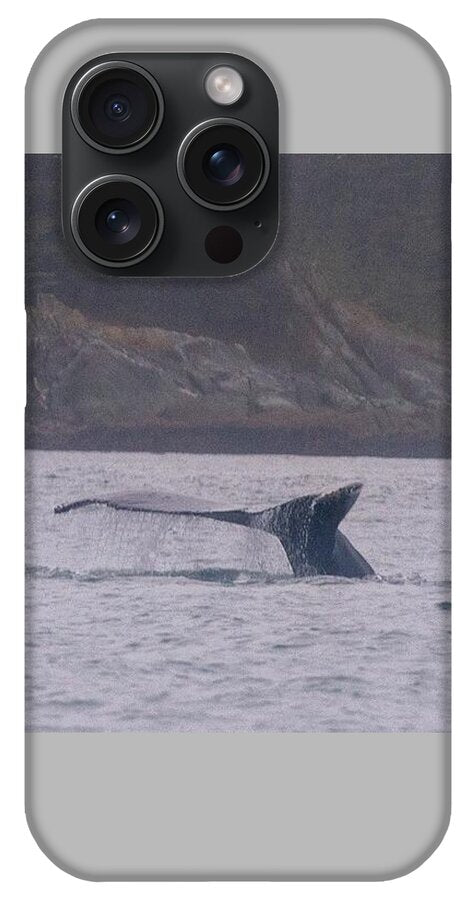 Whale Tail in Misty Waters - Phone Case