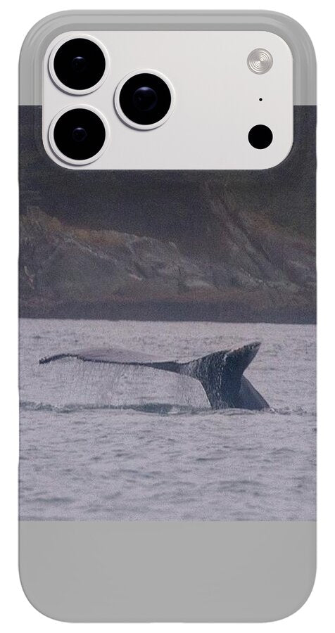 Whale Tail in Misty Waters - Phone Case