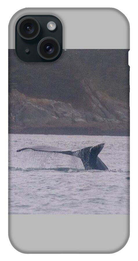 Whale Tail in Misty Waters - Phone Case