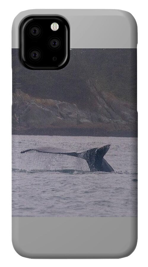 Whale Tail in Misty Waters - Phone Case