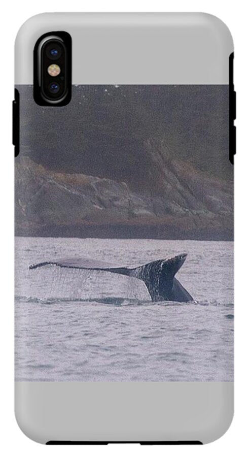 Whale Tail in Misty Waters - Phone Case