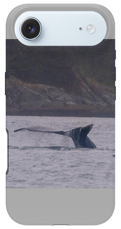 Whale Tail in Misty Waters - Phone Case