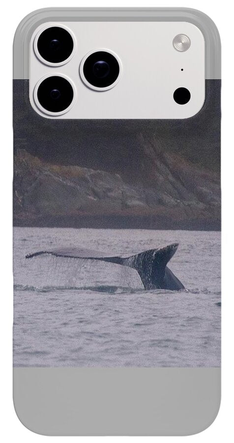 Whale Tail in Misty Waters - Phone Case