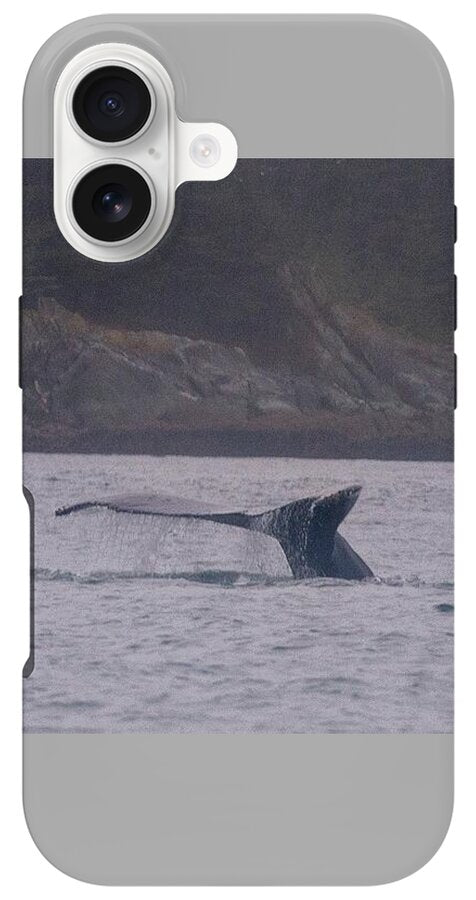 Whale Tail in Misty Waters - Phone Case