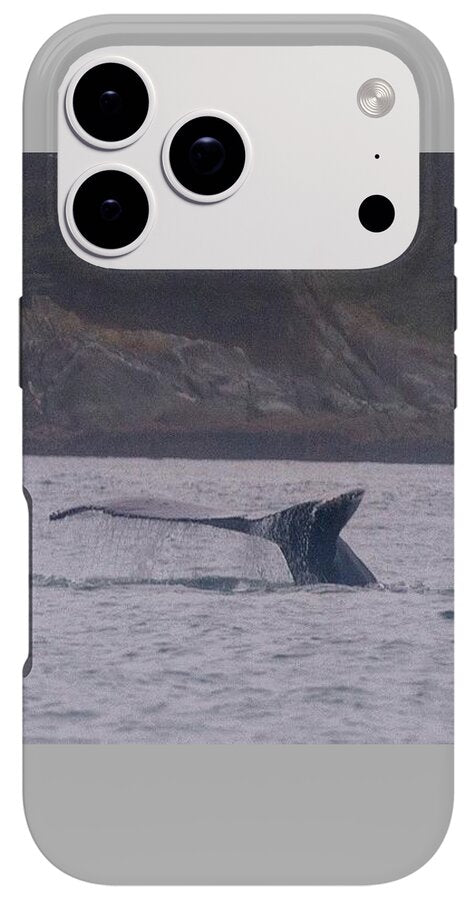 Whale Tail in Misty Waters - Phone Case