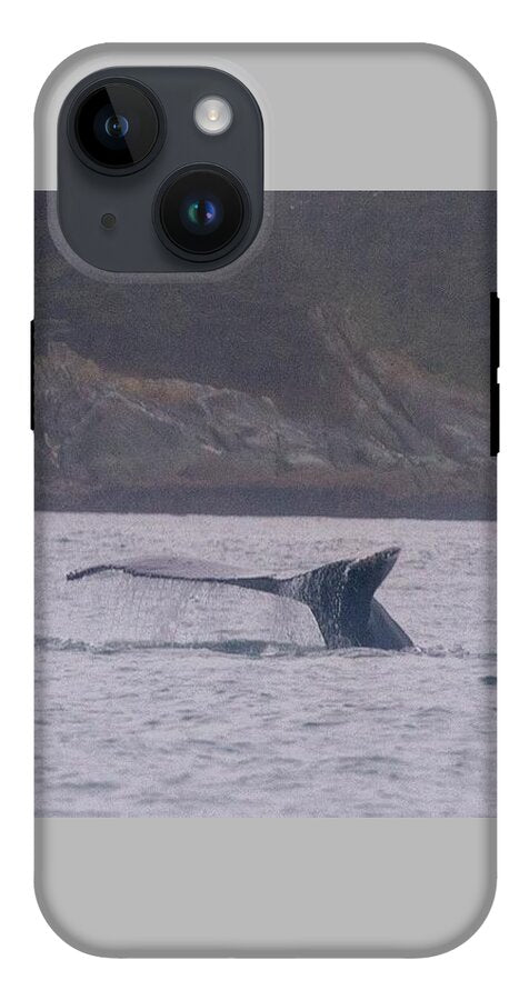 Whale Tail in Misty Waters - Phone Case