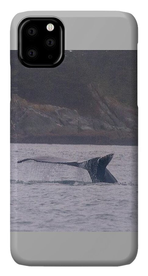 Whale Tail in Misty Waters - Phone Case