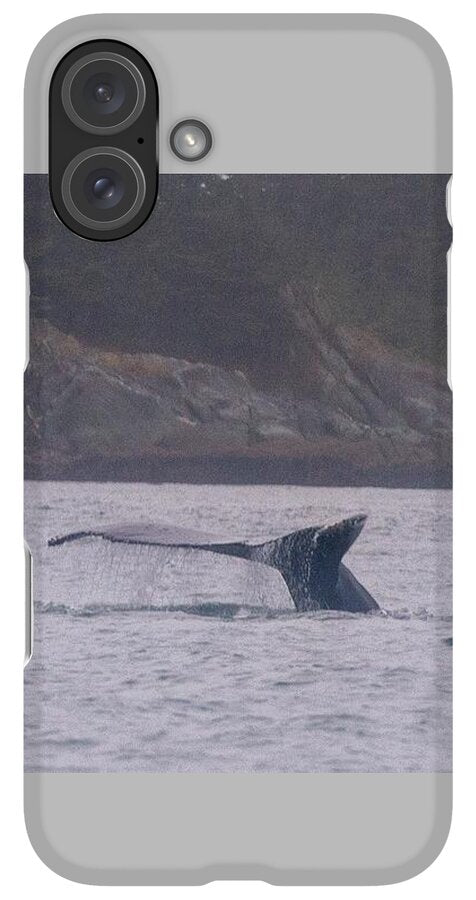 Whale Tail in Misty Waters - Phone Case