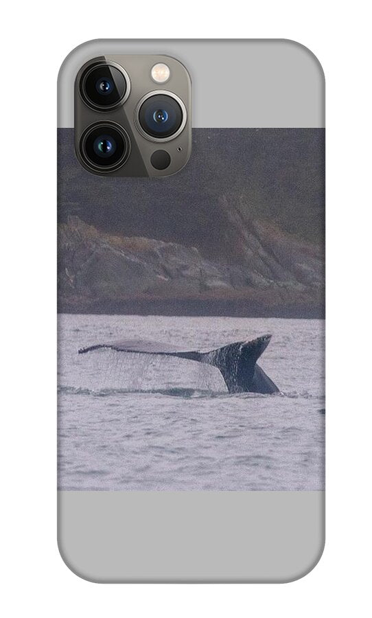 Whale Tail in Misty Waters - Phone Case